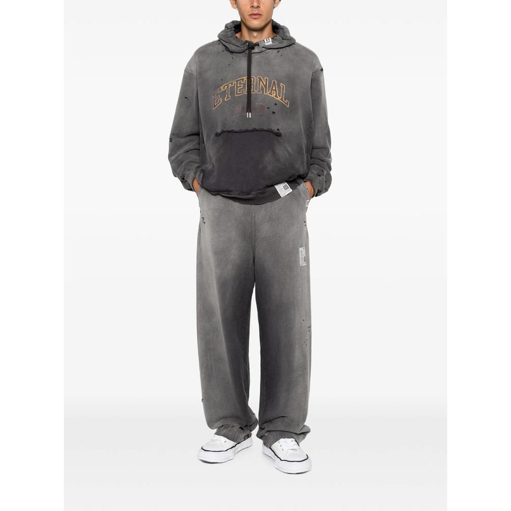 distressed logo-print track pants 2