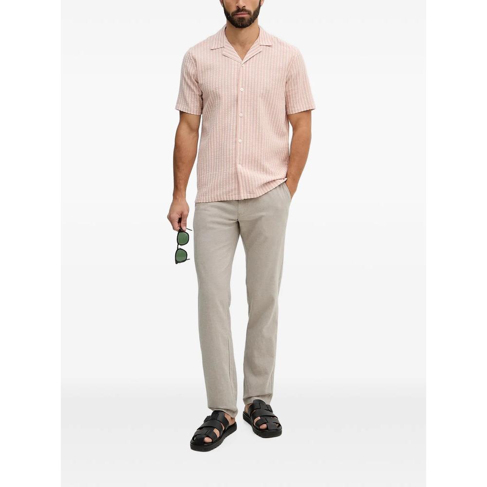 drawstring-waist straight-leg trousers 2