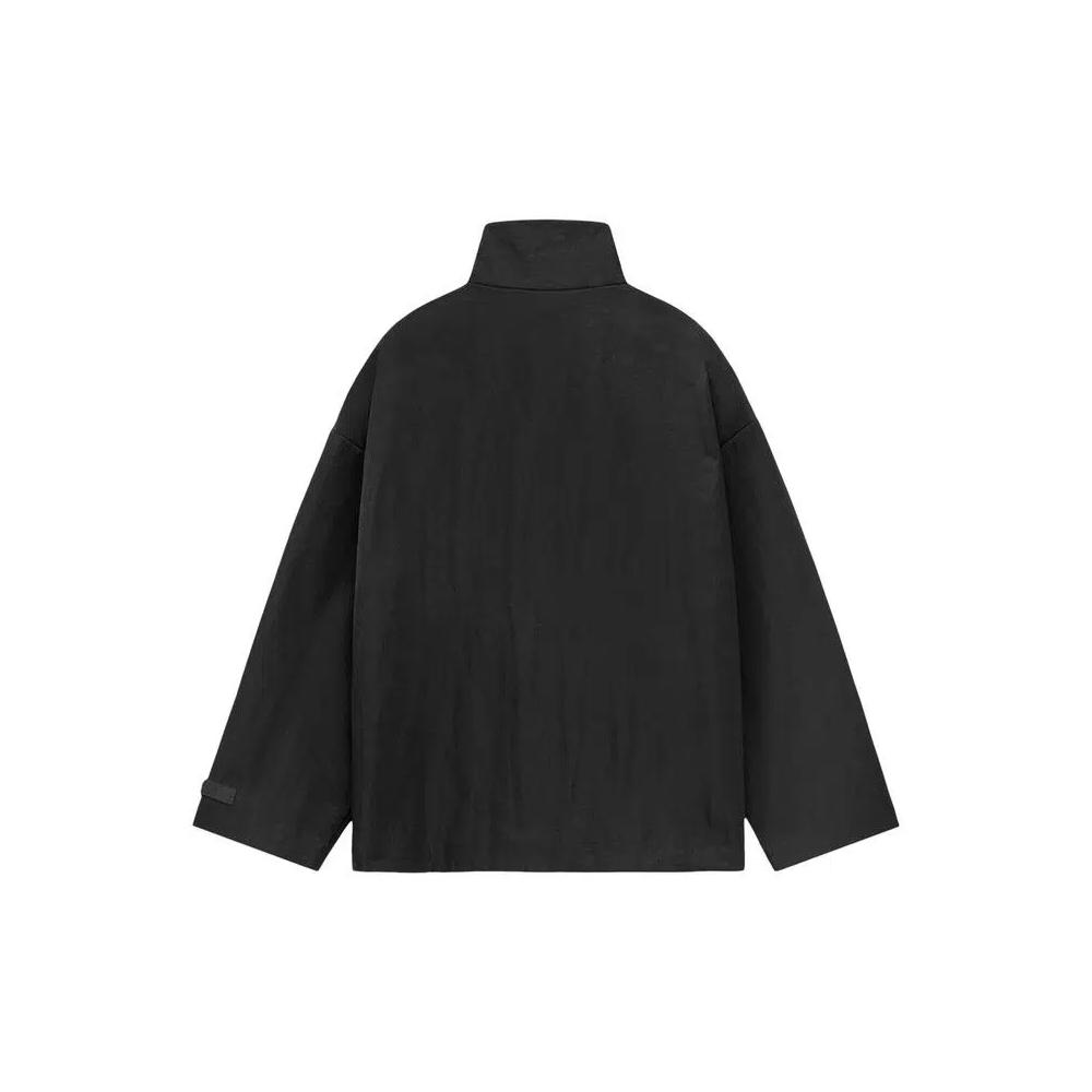 Топы Fear of God Essentials Textured Nylon Halfzip Pullover 'Черный' 2
