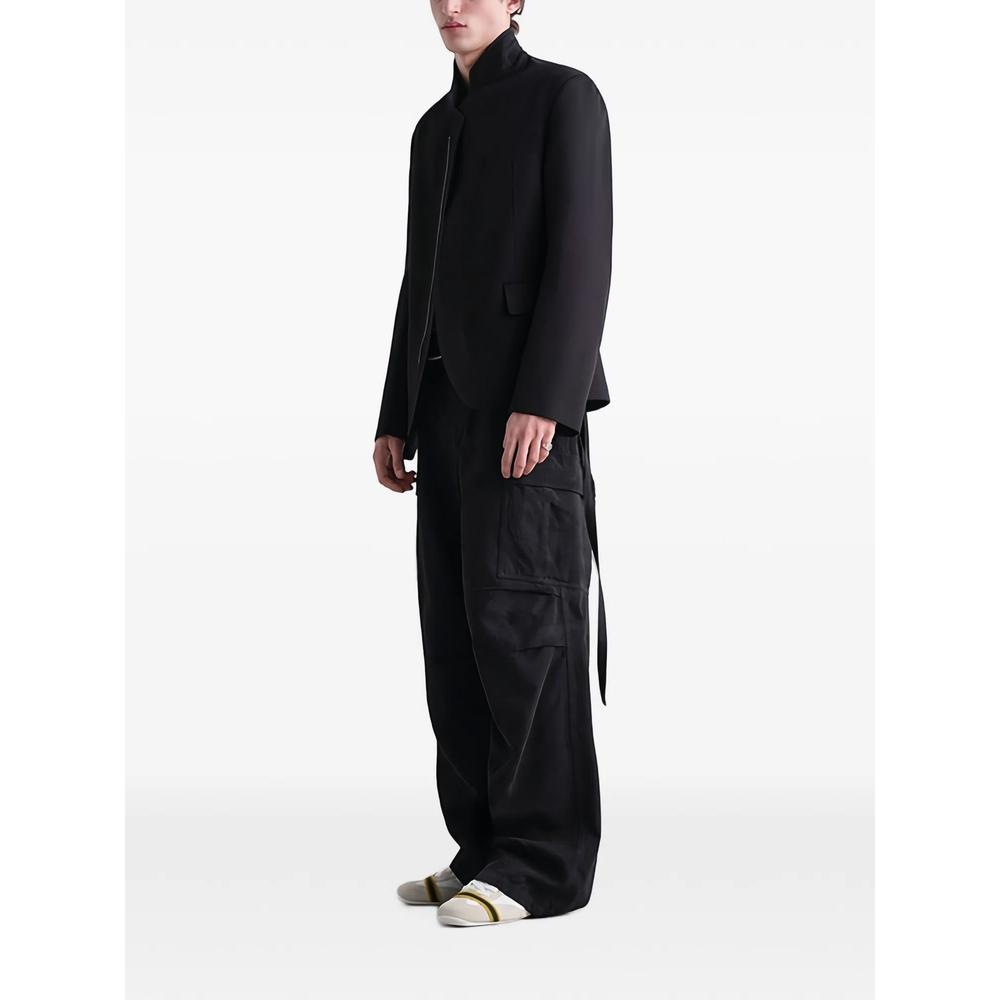 high-neck flap-pocket jacket 2
