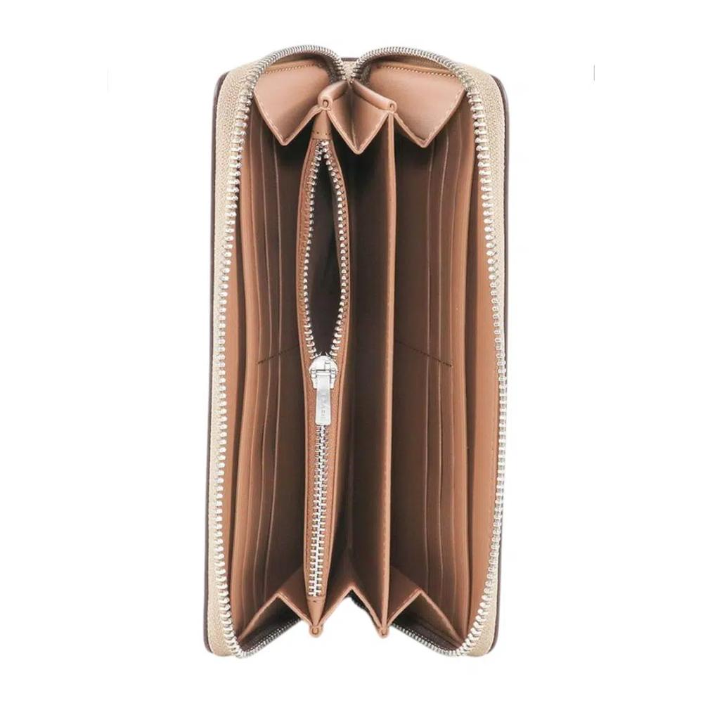 Длинный кошелек на молнии в фирменном канвасе - Sand/Taupe 3