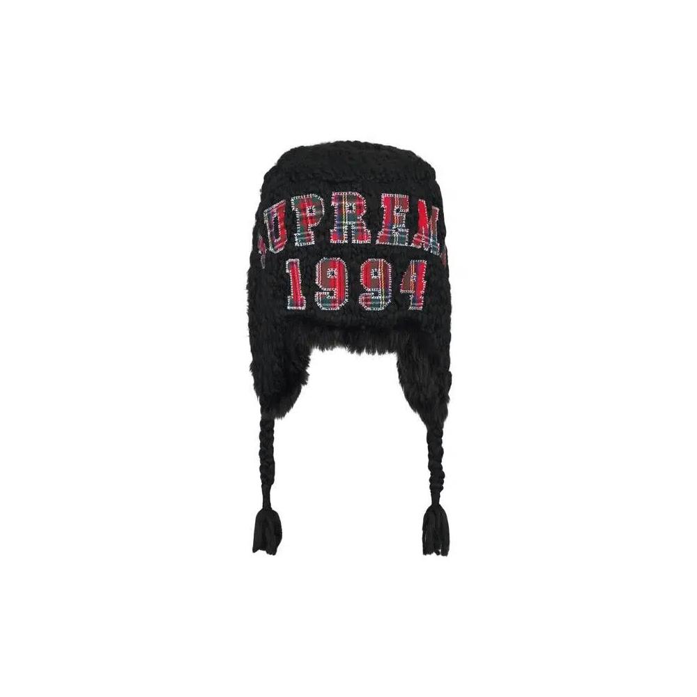 Beanies Supreme Crochet Earflap Beanie 'Черный' 3
