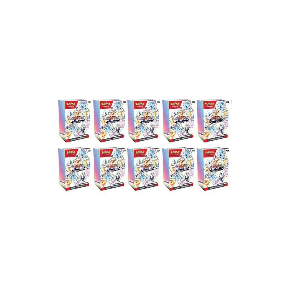 Коллекционные карточки Pokémon Scarlet Violet Prismatic Evolutions Booster Bundle 10x Lot 1