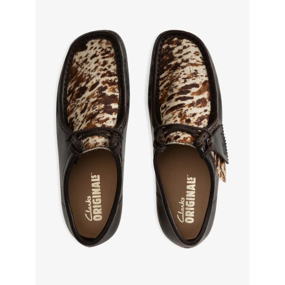 Туфли на шнуровке с анималистичным принтом 3