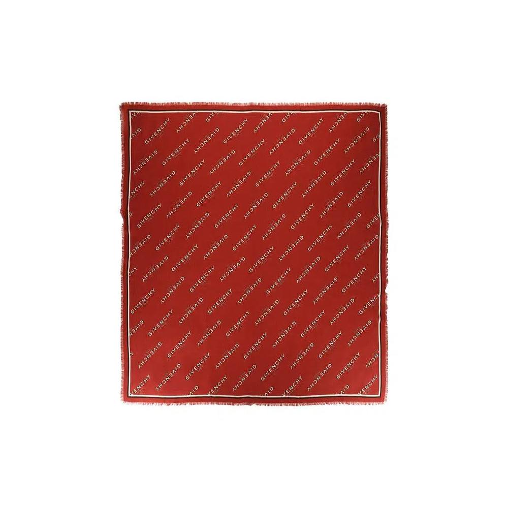 Шарф Givenchy Shadow Logo Square Scarf 'Red' 1
