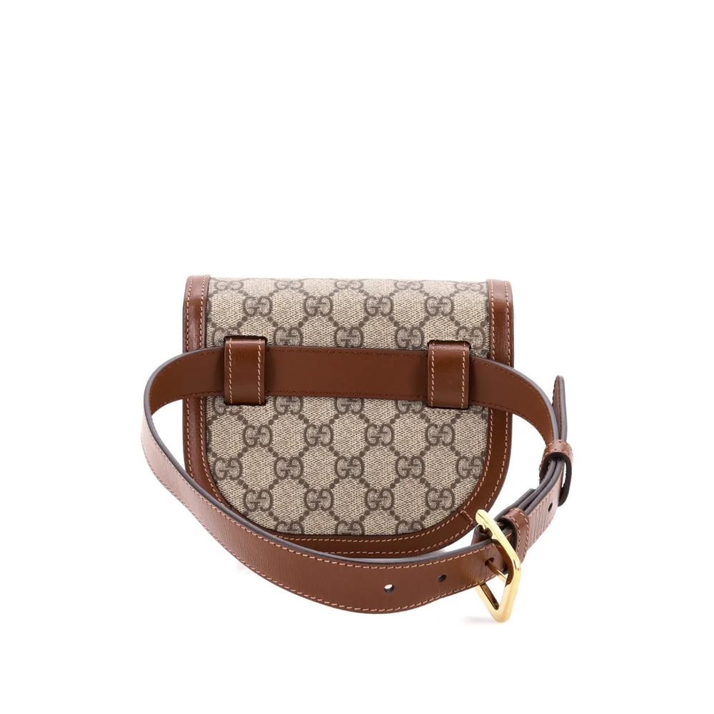 Horsebit 1955 Shoulder Bag GG Coated Canvas with Leather Mini crossbody bag 2