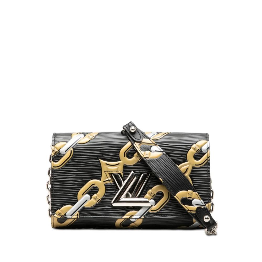 Сумка через плечо Epi Chain Flower Twist Wallet On Chain (2015 год) 1