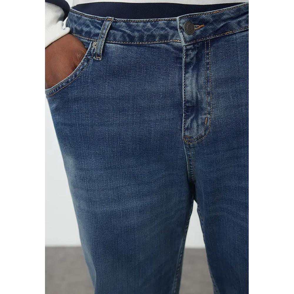 Мужские индиго джинсы большого размера Regular Fit - Tmnaw25Cj00000 4
