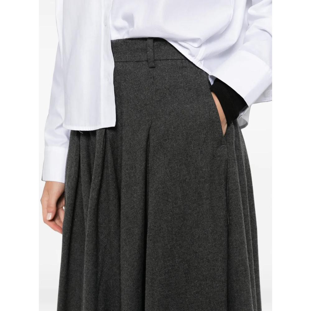 Eden pleated A-line midi skirt 5