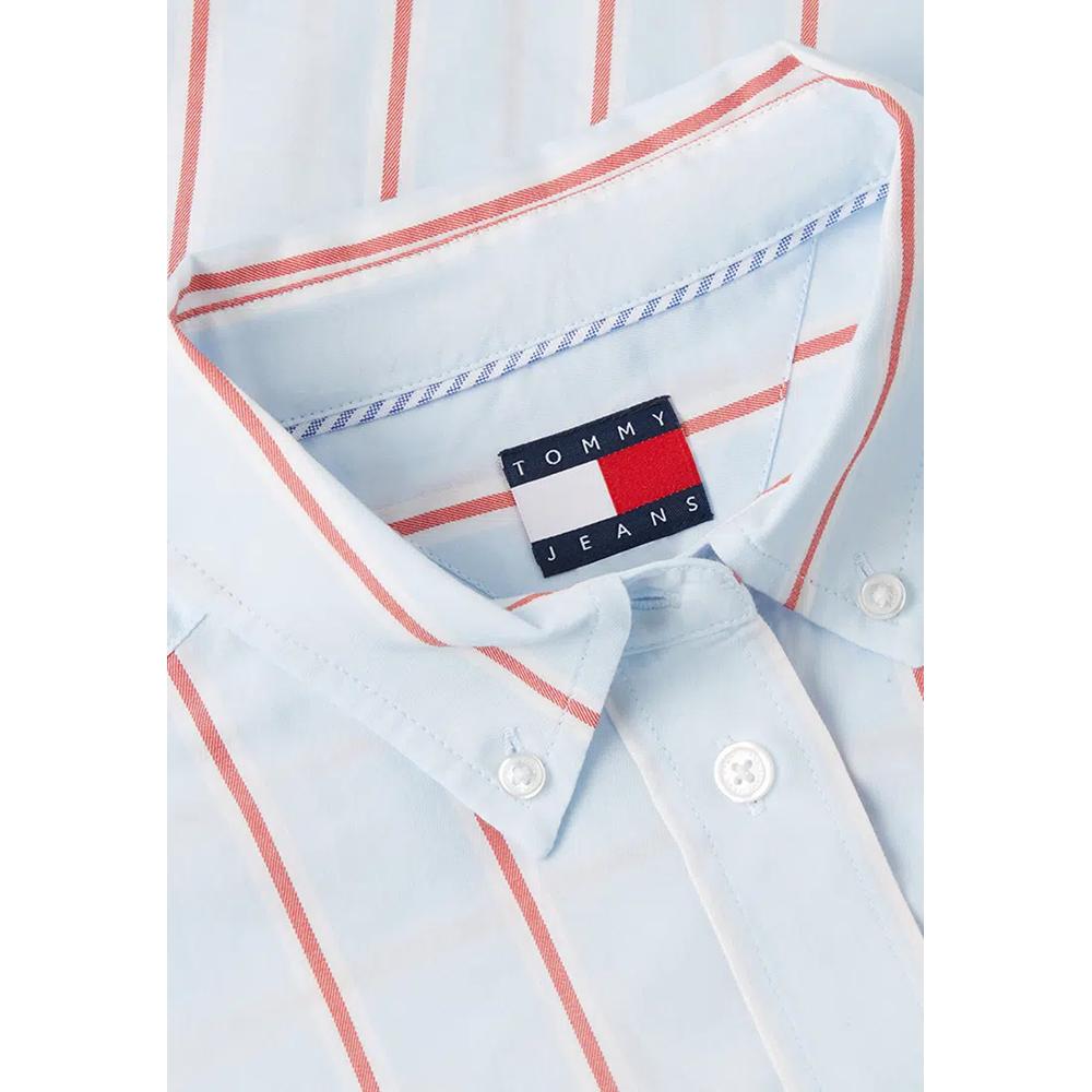 Укороченная рубашка из саржи свободного кроя - Tommy Jeans 7
