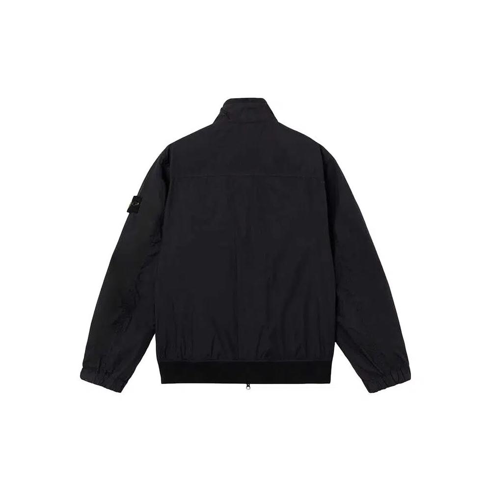 Куртки-тренч Stone Island Crinkle Reps NY Light Jacket 'Черный' 2