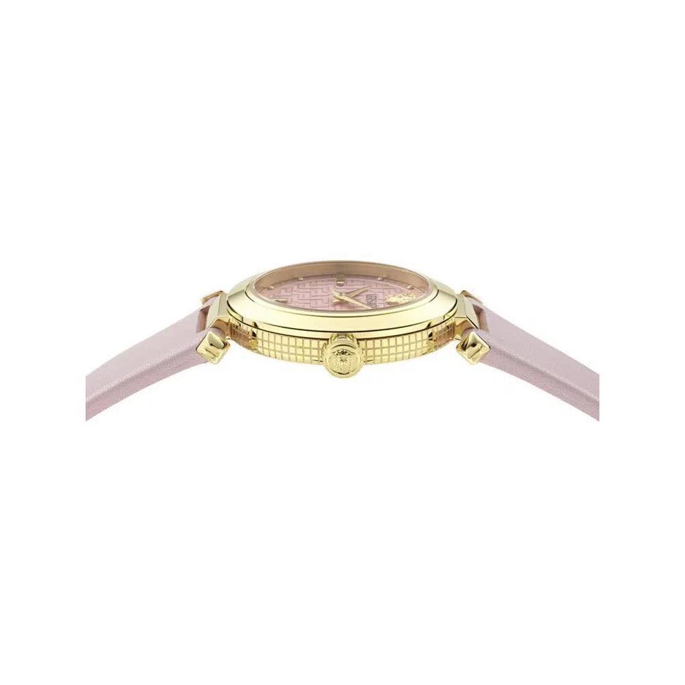 Часы Versace Greek Leather Watch 'Золотой' 3