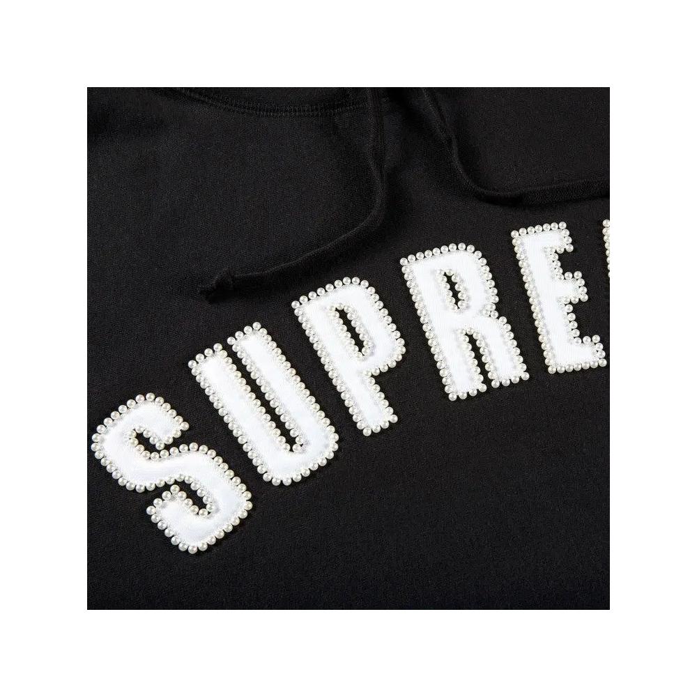 Худи Supreme Pearl Logo Hooded Sweatshirt 'Black' 2