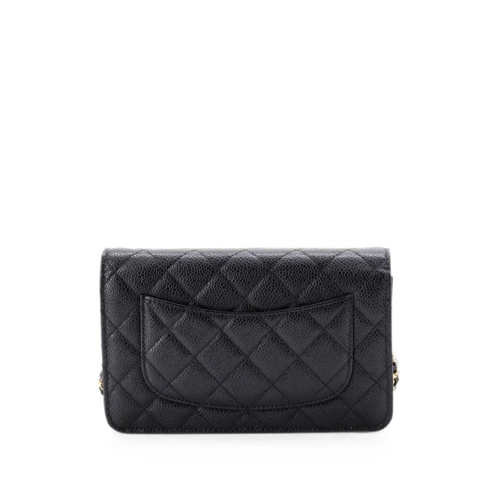Стеганая сумка через плечо Wallet on Chain Quilted Caviar 2