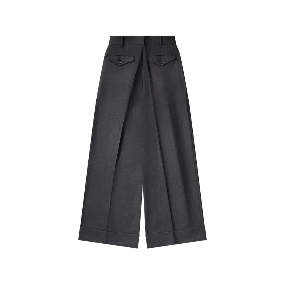 pinstripe pleated trousers 2