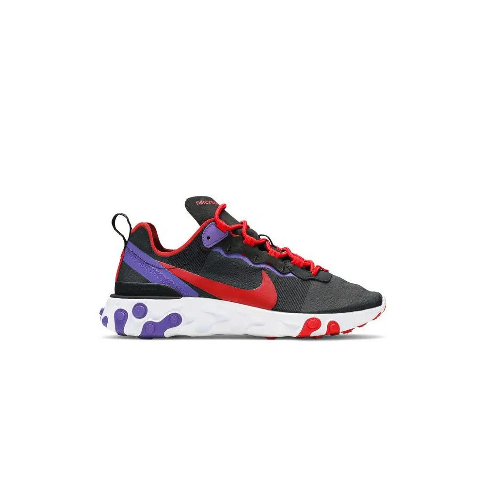 Кроссовки Nike Wmns React Element 55 'Black Red Purple' 1