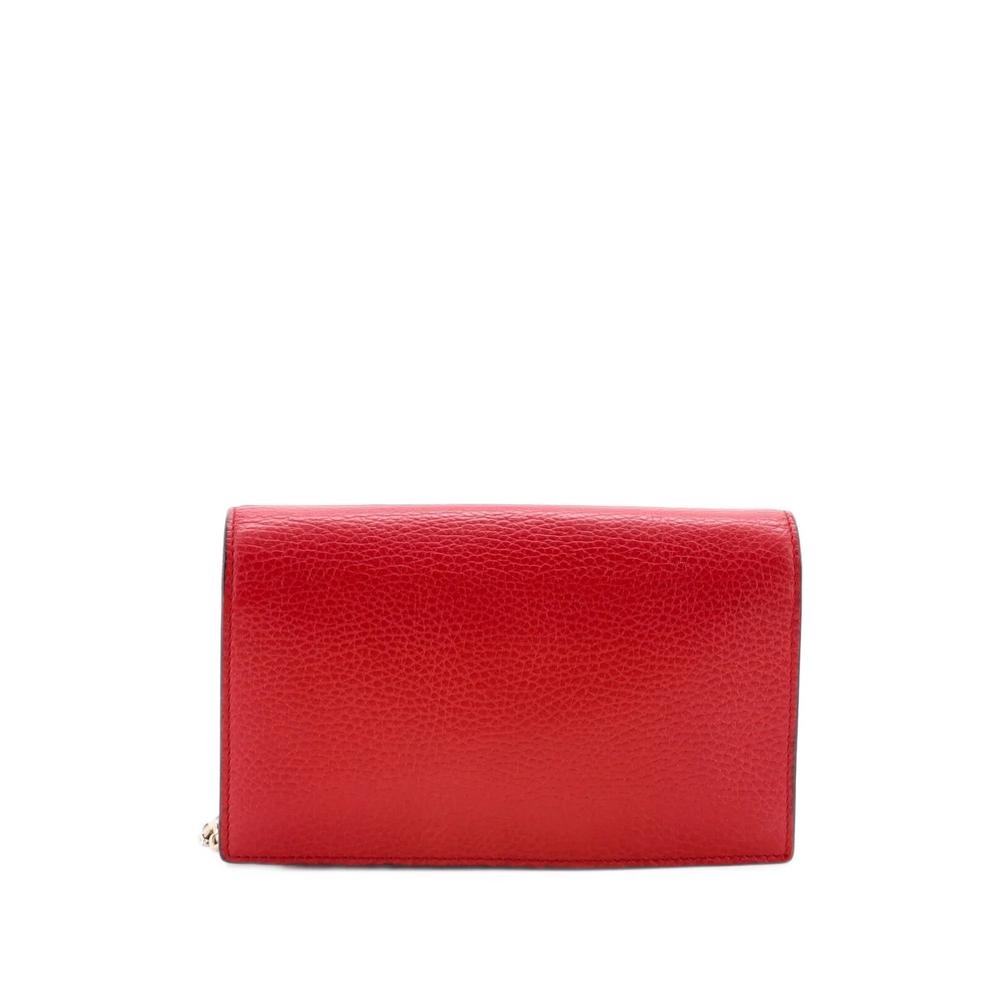 Interlocking Wallet on Chain Leather crossbody bag 2
