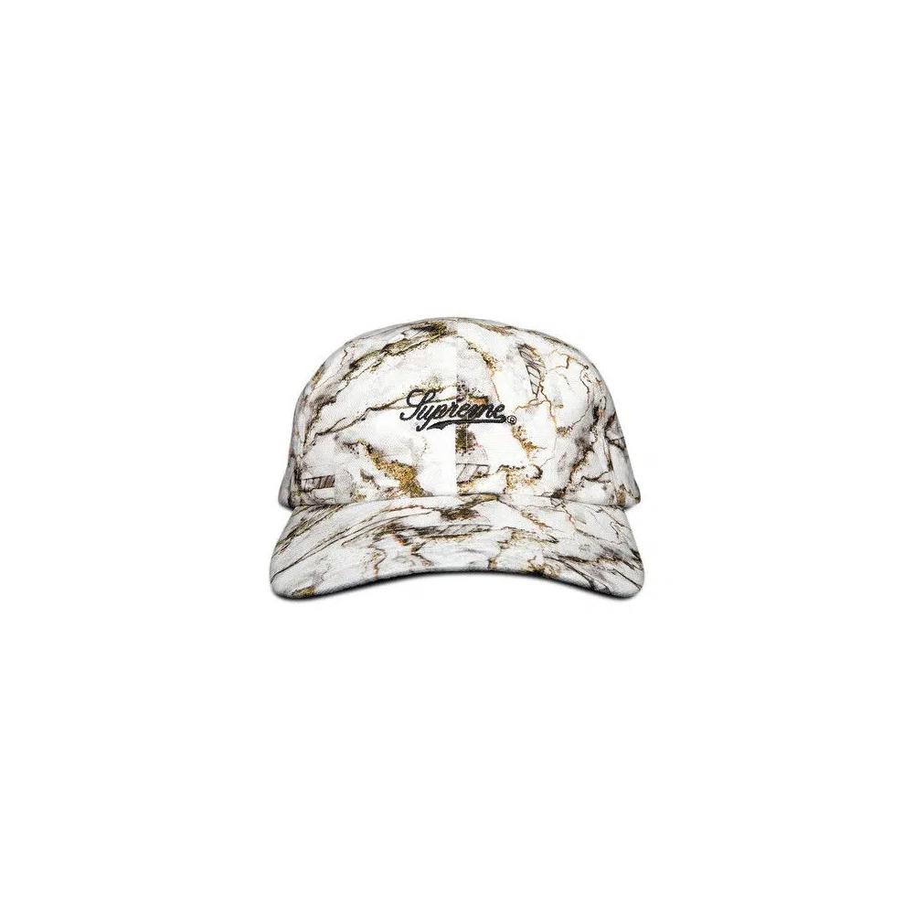 Кепки-снэпбэки Supreme Marble 6-Panel 'Белый' 1