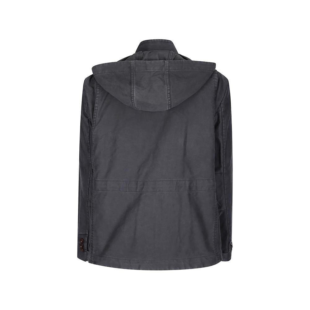 sueded cotton hooded jacket 2