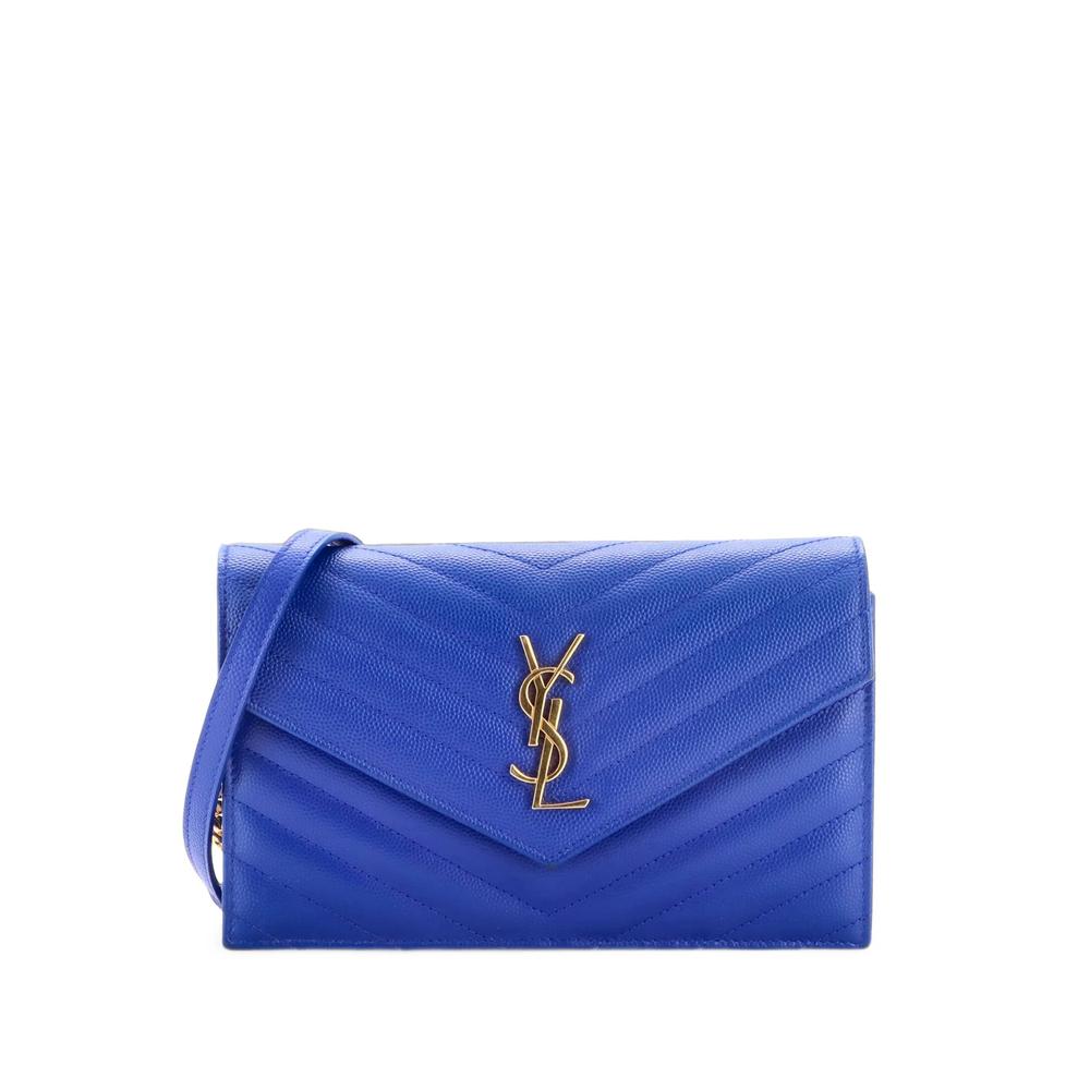 Classic Monogram Wallet on Chain Matelasse Chevron Leather Small crossbody bag 1