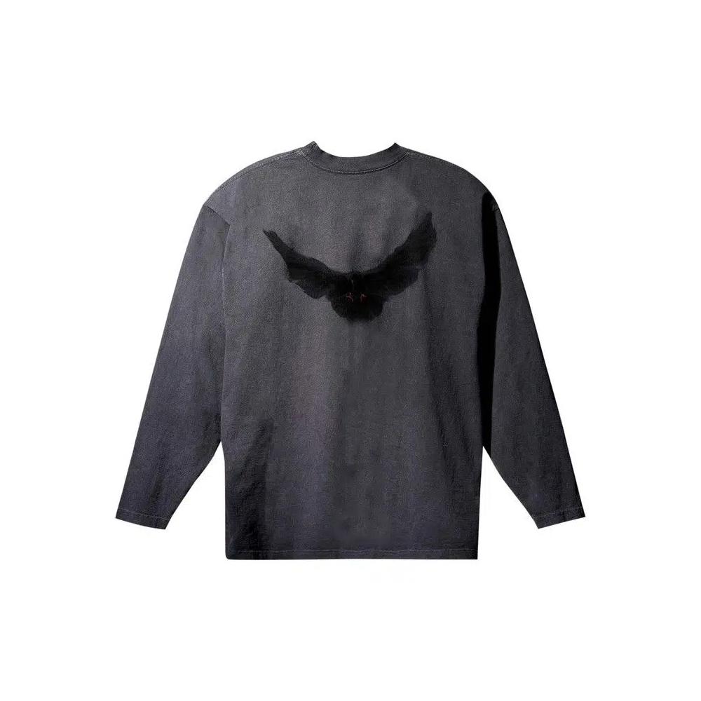 Футболки Yeezy Gap Engineered by Balenciaga Dove Long-Sleeve Tee 'Washed Black' 2