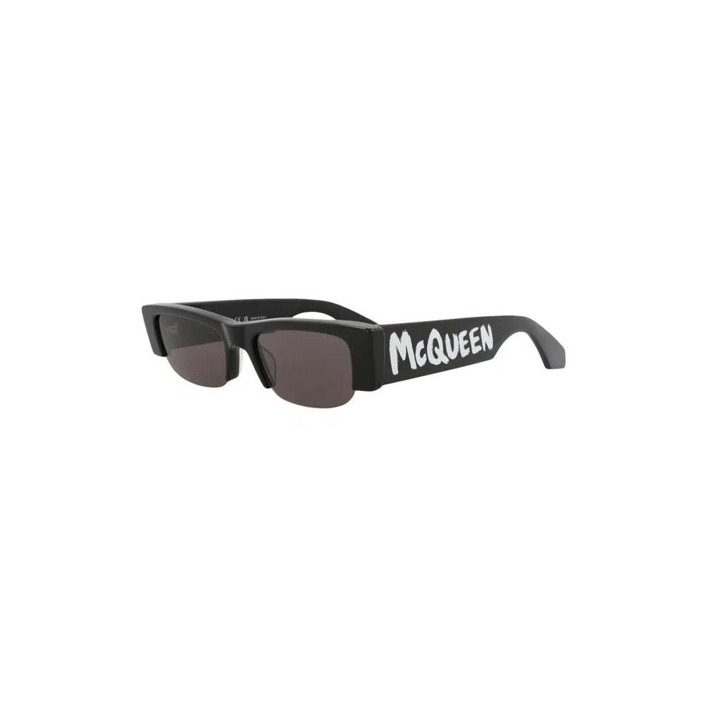 Солнцезащитные очки Alexander McQueen квадратные 'Black/Grey' 3