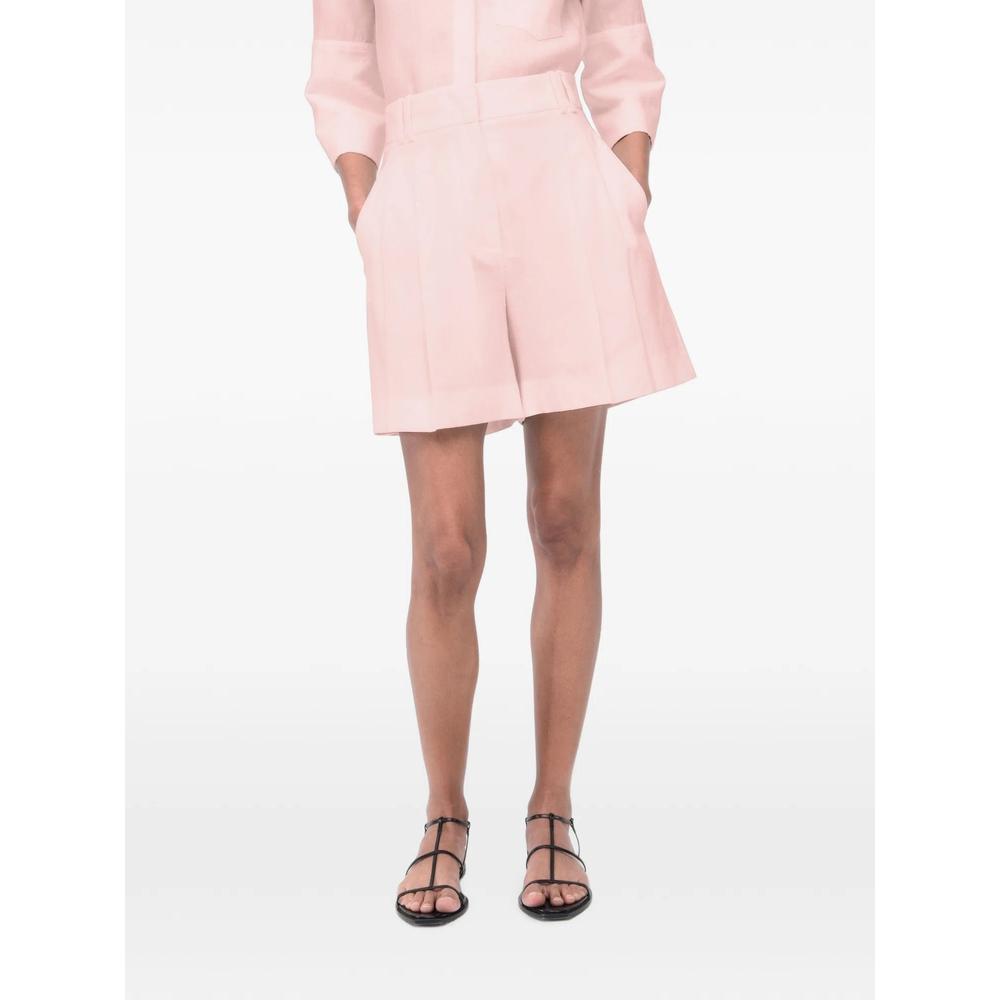 pleated linen shorts 6