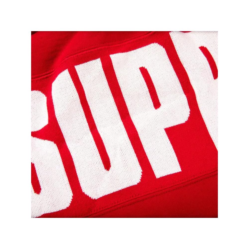 Худи Supreme Rib Hooded Sweatshirt 'Red' 3