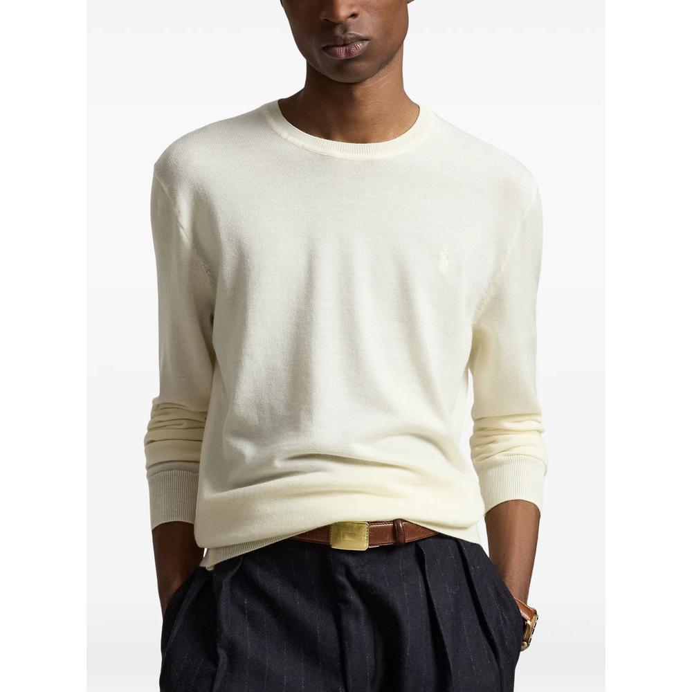 embroidered-logo crew-neck sweater 2