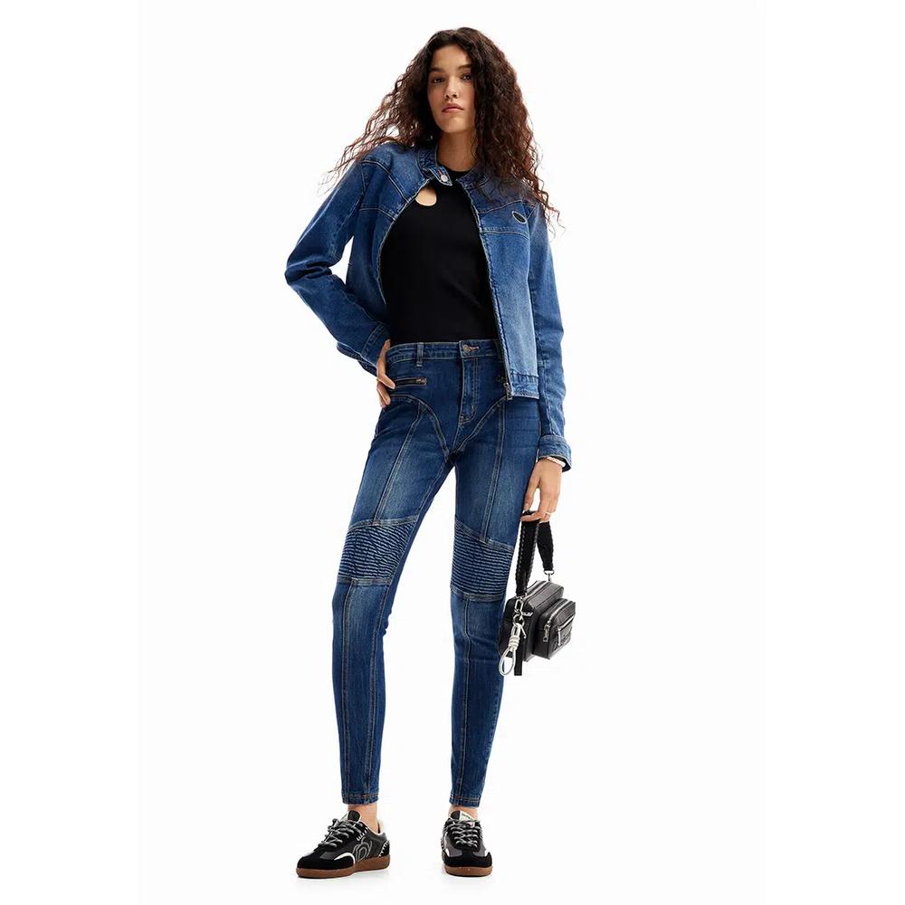 Desigual женские стройные джинсы-байкеры 4