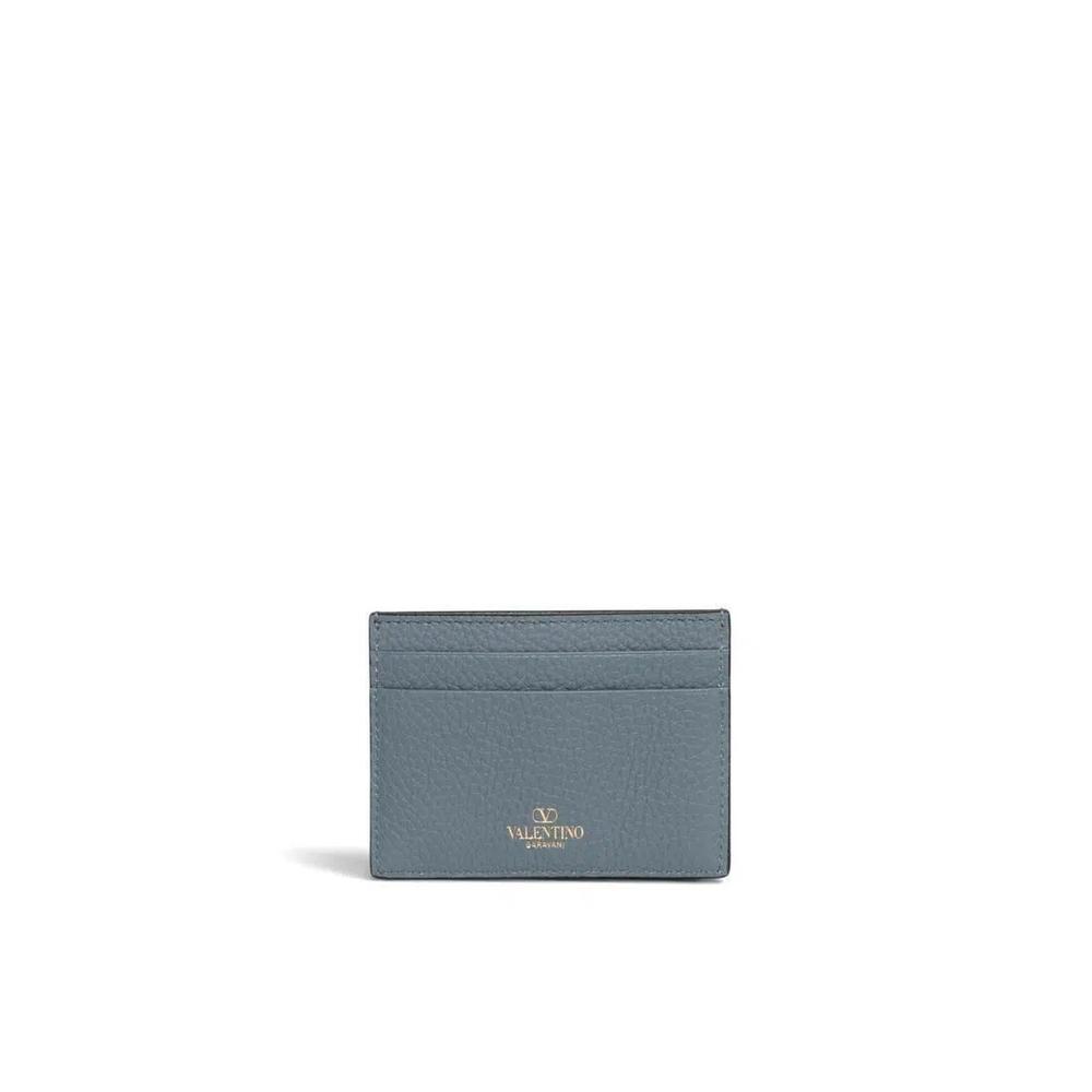 Картхолдер из зернистой телячьей кожи с шипами Rockstud 4