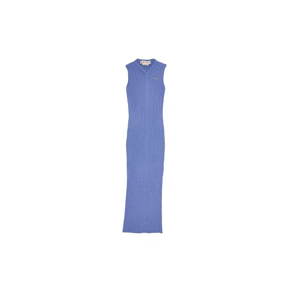 Длинные платья Marni Long Ribbed Dress 'Opal' 1