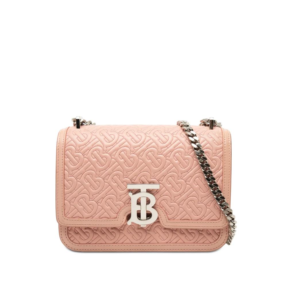 Маленькая сумка на плечо TB Monogram Embossed Calfskin Chain (2018-2023 годы) 1
