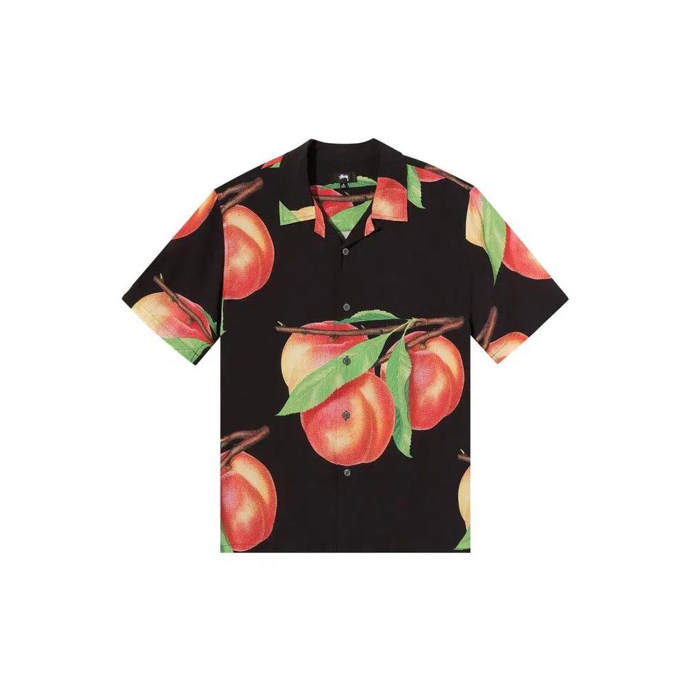 Рубашки на пуговицах Stussy Peach Pattern Shirt 'Черный' 1