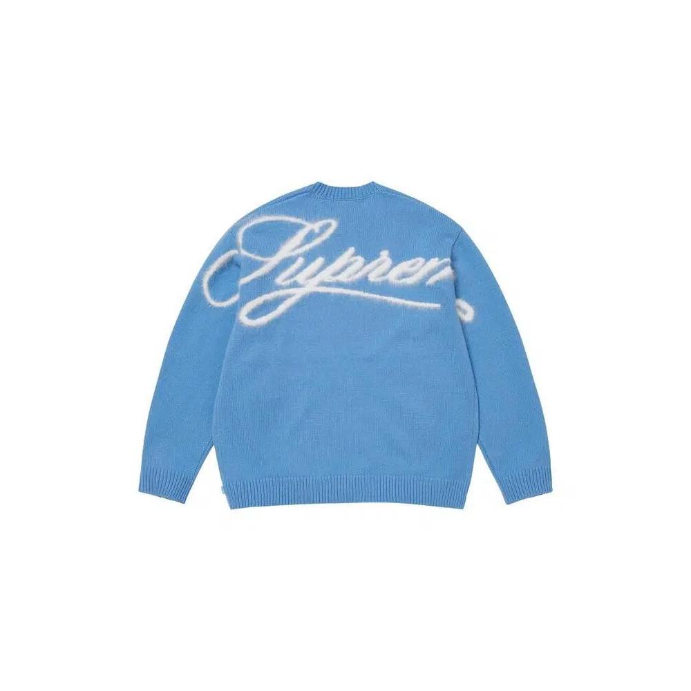 Свитера Supreme Angora Script Sweater 'Light Blue' 2