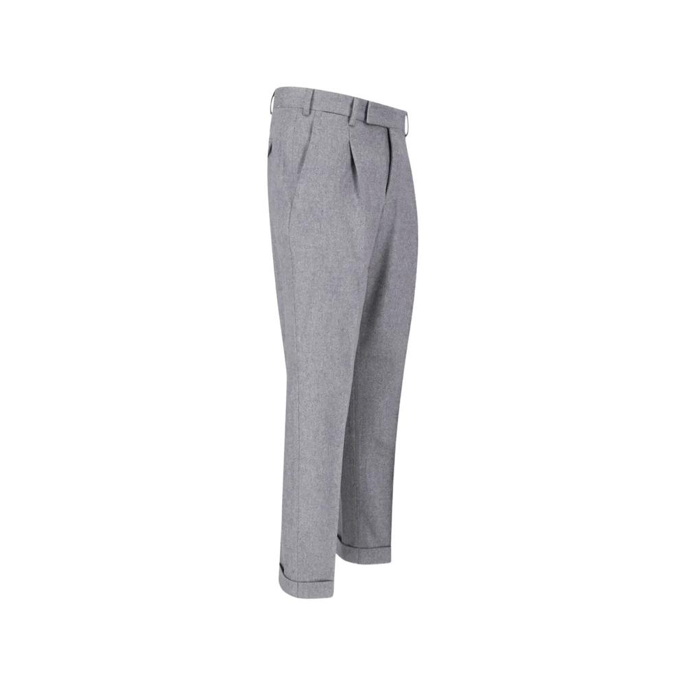 pleated turn-up trousers 3