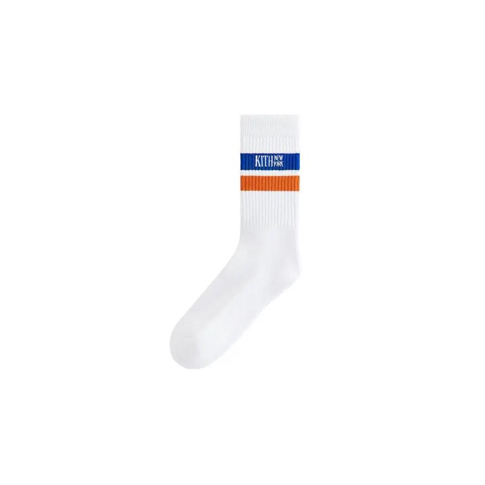 Носки и колготки Kith Calf Stripe Socks 'White' 1