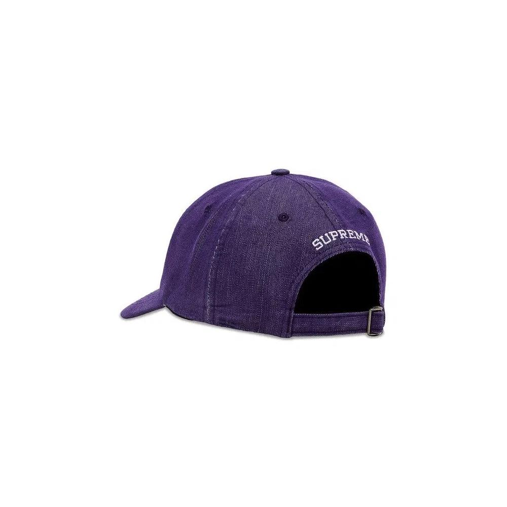 Шапки Supreme Cordura Denim S Logo 6-Panel 'Фиолетовый' 3