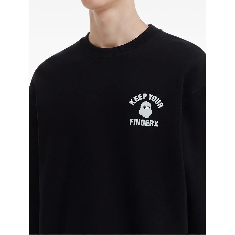 logo-print cotton sweater 5