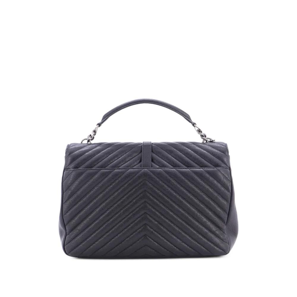 Большая сумка на плечо Classic Monogram College Bag Matelasse Chevron Leather 2