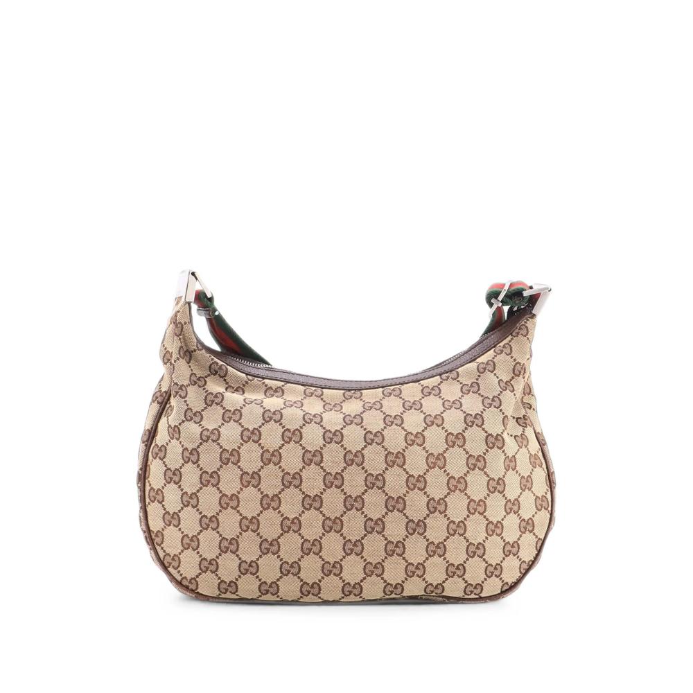 Saddle Zip Messenger Bag GG Canvas with Leather Medium crossbody bag 2