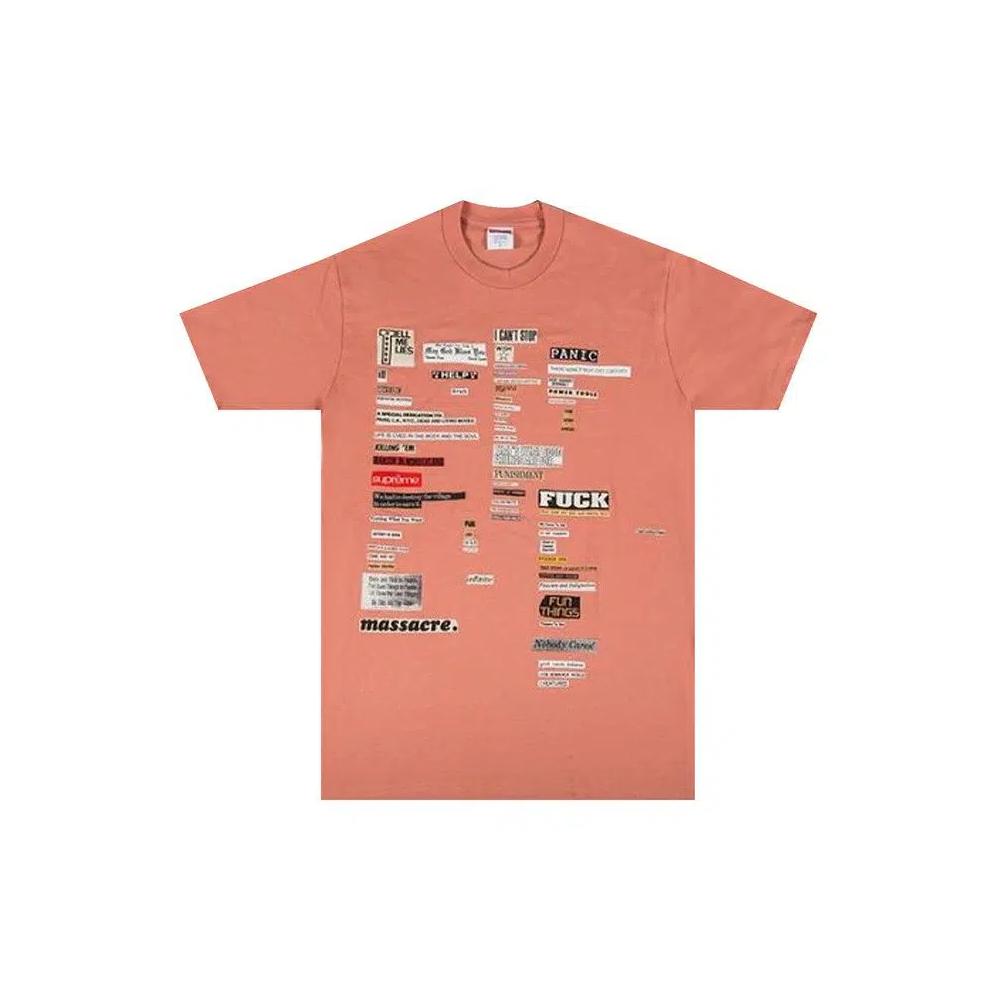 Футболки Supreme Cutouts Tee 'Terra Cotta' 1