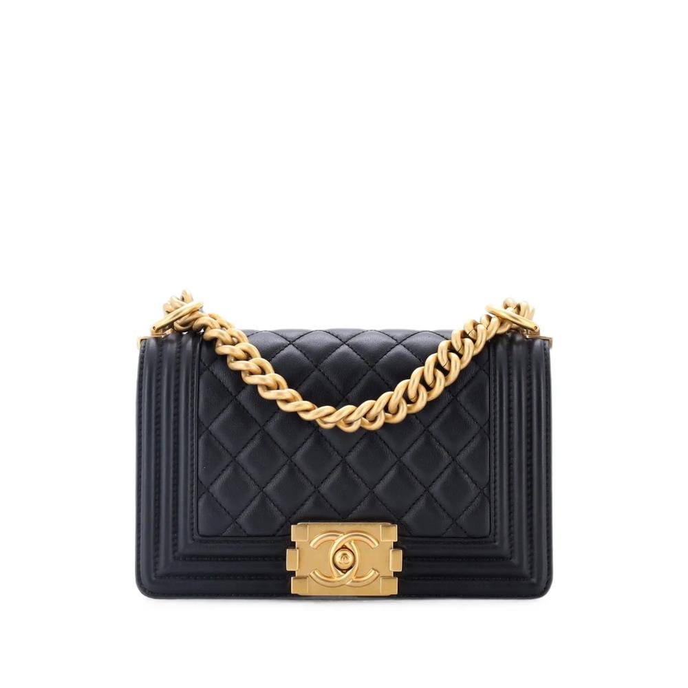 Маленькая сумка через плечо Boy Flap Bag Quilted Lambskin 1