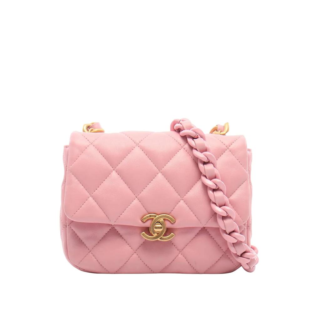 Стеганая мини-сумка через плечо Quilted Lambskin Candy Chain Flap (2021-2026 годы) 1