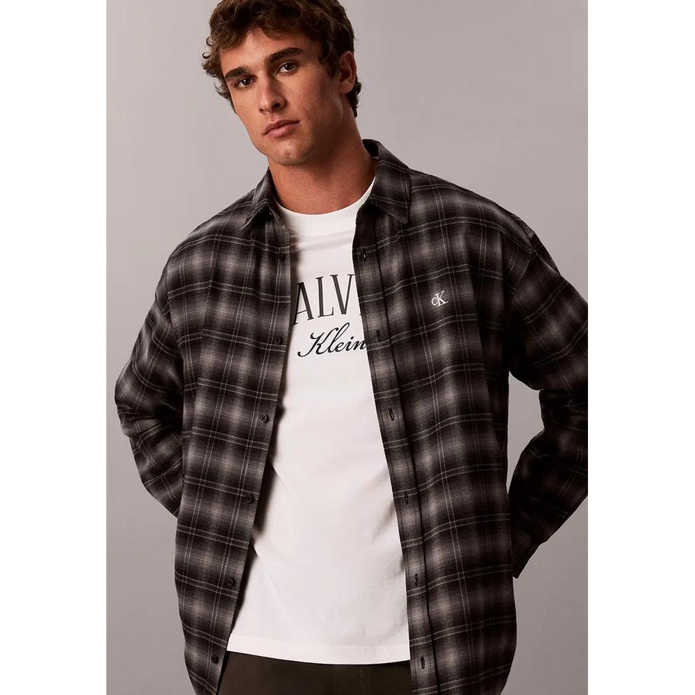 Клетчатая рубашка оверсайз - Calvin Klein Jeans 4