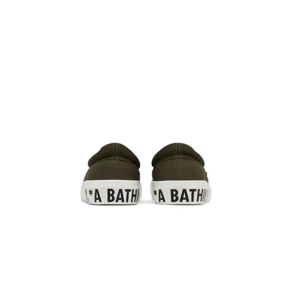 Слипоны BAPE AAPE Slip-On 'Green Camo' 6