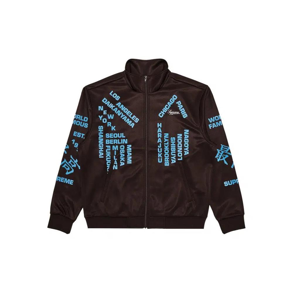 Трековые куртки Supreme Worldwide Tricot Track Jacket 'Brown' 1