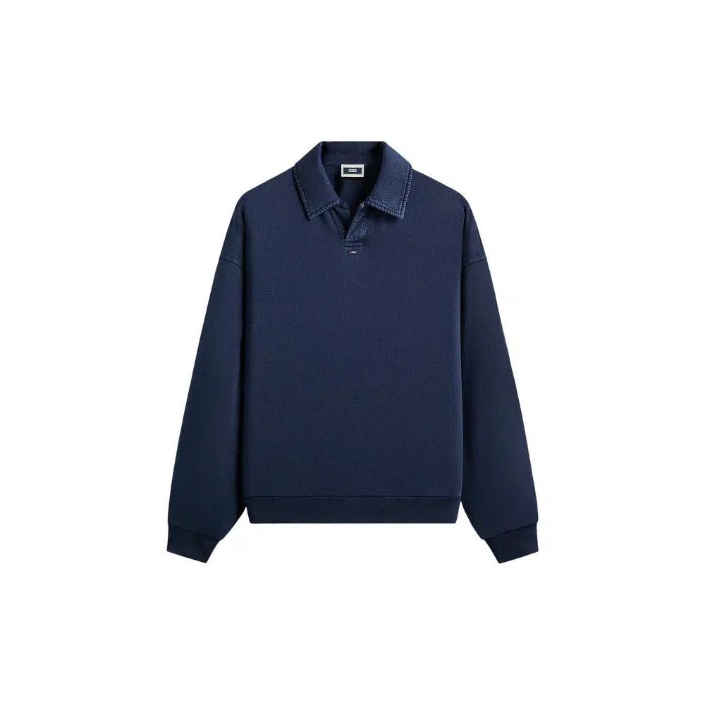 Рубашки и топы Kith Indigo Micro Fleece Nelson Pullover 'Dark Indigo' 1