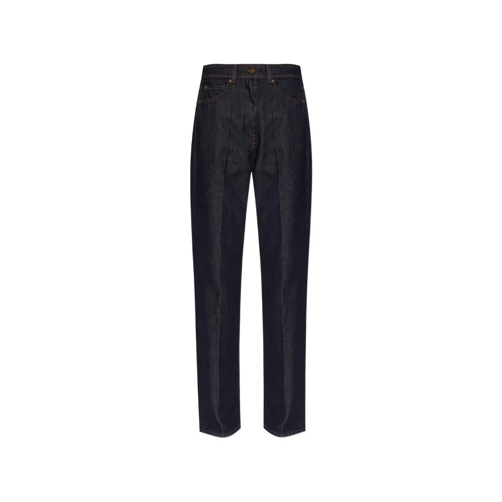 Abbono pressed-crease jeans 1