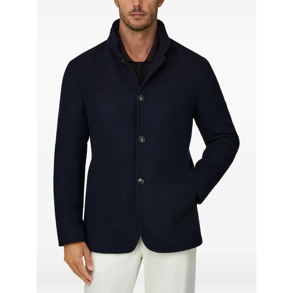 peacoat padded in wool blend mélange 3